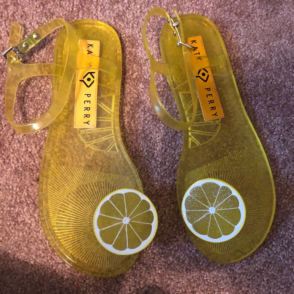 Lemon jelly flip flops